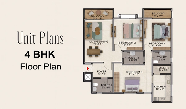 Prestige Chandapura Floor Plan